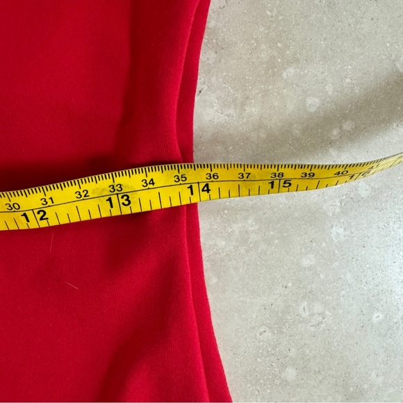 Susanna Monaco Red Ruffle Slit Maternity Gown Womens Size S Formal Off Shoulder - Picture 14 of 16